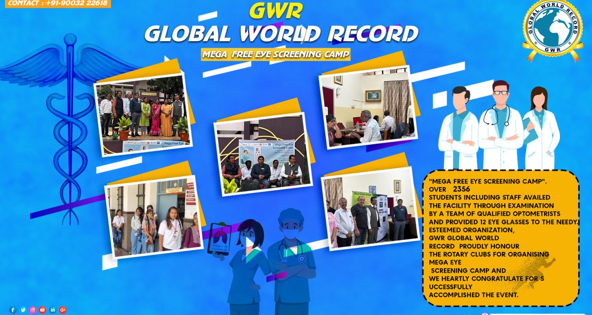 NEW WORLD RECORD – MEGA FREE EYE SCREENING CAMP