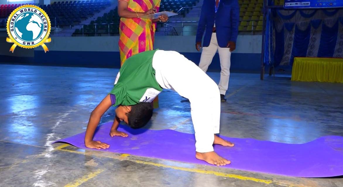 Mr.K.S.NIHLESH set a New World Record in GWR Global World Record – YOGA